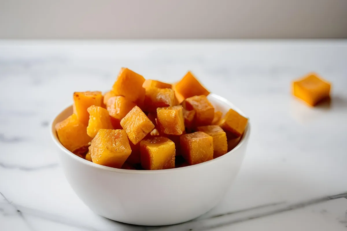 Crispy air fryer butternut squash