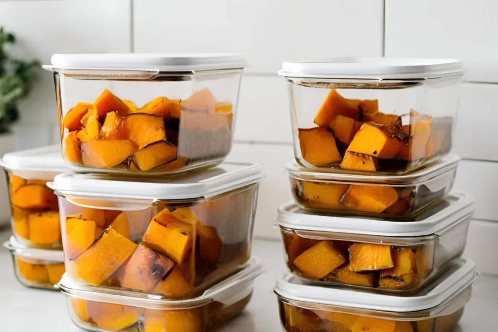 Storing butternut squash leftovers